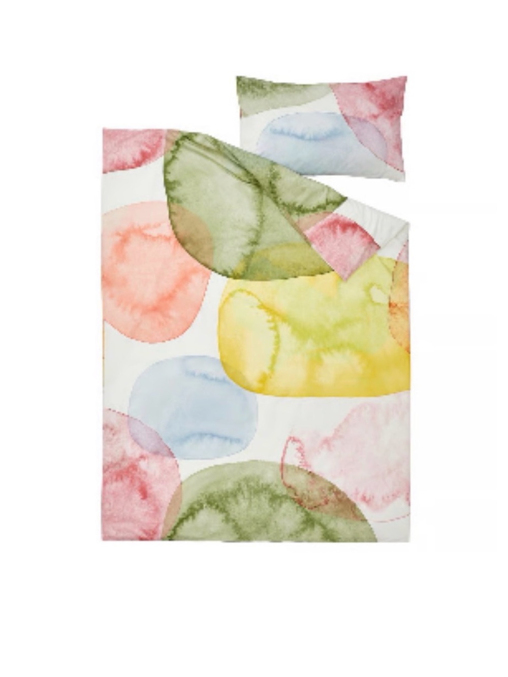 IKEA Watercolor full Olymptistel Duvet Cover  with pillowcases